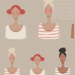 Me and My Friend in Sand | Tilda | per 30cm panel