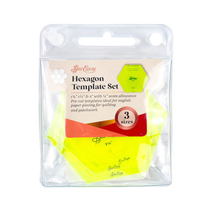 Set of 3 Hexagon Templates | Sew Easy Set of 3 Hexagon Templates | Sew Easy