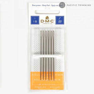 DMC Six Darning Needles | size 18 DMC Six Darning Needles | size 18