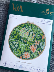 Golden Lily Cross Stitch Kit | V&A for DMC