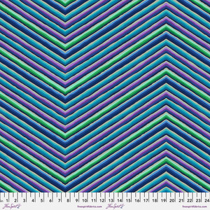 Chevron Stripe in Blue and Purple | Kaffe Fassett Collective | per 10cm