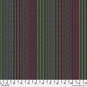 Caterpillar Stripe - Twilight | Woven Stripes Kaffe Fassett | per 10cm Caterpillar Stripe - Twilight | Woven Stripes Kaffe Fassett | per 10cm