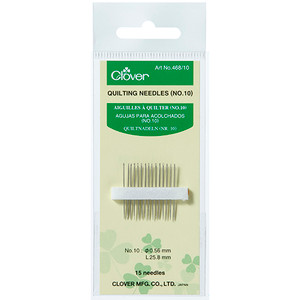 Clover Fifteen Quilting Needles | size 10 Clover Fifteen Quilting Needles | size 10