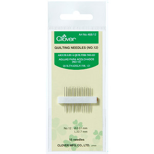 Clover Fifteen Quilting Needles | size 12 Clover Fifteen Quilting Needles | size 12