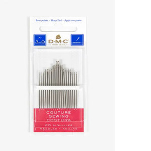 DMC Twenty Sewing Needles | size 3-9