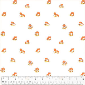 Mushrooms in White | Studio Edit by Heather Ross | per 10cm