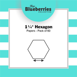 1 & 1/4" Hexagon Papers | Pack of 60