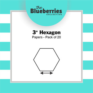 3" Hexagon Papers | Pack of 20