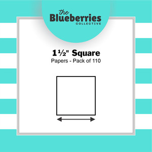 1 & 1/2" Square Papers | Pack of 110