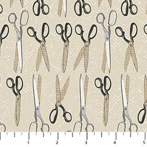 Scissors in Sand | Material Girl by Nina Djuric | per 10cm Scissors in Sand | Material Girl by Nina Djuric | per 10cm