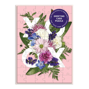 Say It with Flowers Puzzle Greeting Card Say It with Flowers Puzzle Greeting Card