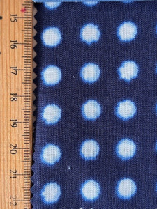 Yukimon Kasuri in Navy | Shibori by Sevenberry | per 10cm
