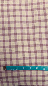 Bicolour Check in Natural/Mauve | Sevenberry | per 10cm