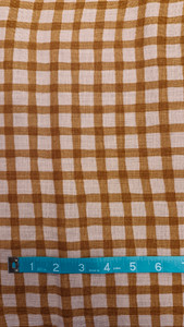 Bicolour Check in Soft Pink/Caramel | Sevenberry | per 10cm Bicolour Check in Soft Pink/Caramel | Sevenberry | per 10cm