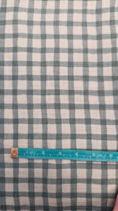 Bicolour Check in Soft Mint/Teal | Sevenberry | per 10cm Bicolour Check in Soft Mint/Teal | Sevenberry | per 10cm