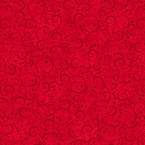 Scandinavian Swirls in Red | Mary Jane Carey | per 10cm