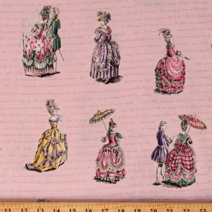 Victorian Ladies in Pink | Quilt Gate | per 10cm