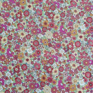 Sagami Cotton Lawn in Red Floral | per 10 cm