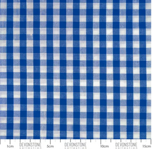 1/4" Gingham in Royal | per 10cm