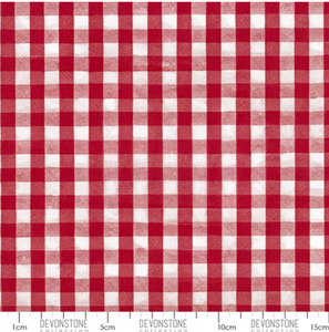 1/4" Gingham in Red | per 10cm