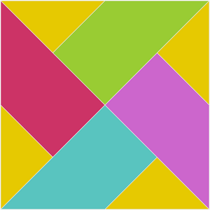 Twin Sister Stamp Set | 5" Block