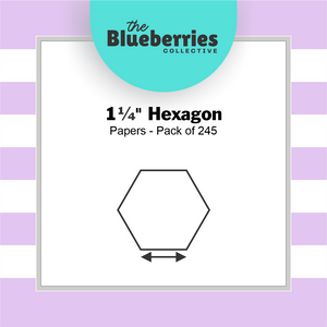1 & 1/4" Hexagon Papers | Pack of 245