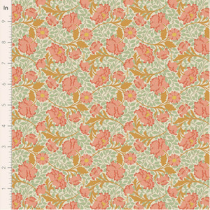 ***PRE-SALE*** Songbird Floral in Coral | Tilda | per 10cm