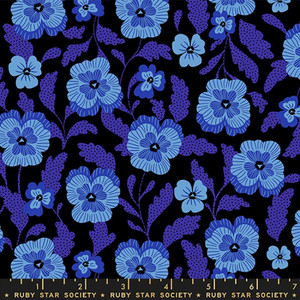 Violets in Black  | Hello Alice by Ruby Star Society | per 10cm