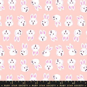 Rushing Rabbit in Vintage Pink |  Hello Alice by Ruby Star Society | per 10cm
