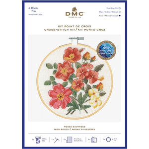 DMC Cross Stitch Kit | Wild Roses