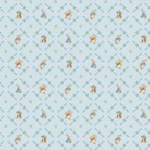 Lattice Blue | Peter Rabbit & Benjamin Bunny by Riley Blake | per 10cm