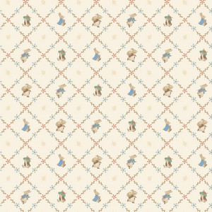 Lattice Cream | Peter Rabbit & Benjamin Bunny by Riley Blake | per 10cm