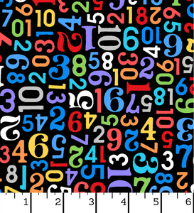 Numbers in Black | Playtime in Flannel | per 10cm