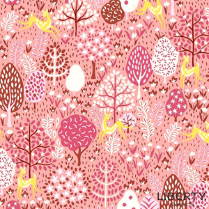 Dancing Deer in Pink | Garden Party by Liberty | per 10cm