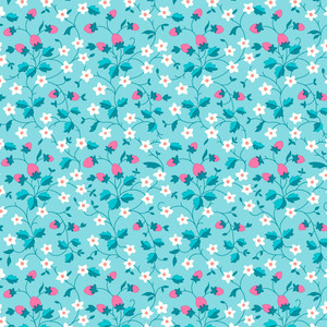 Strawberry Picking in Blue | Gifts from the Garden | per 10cm