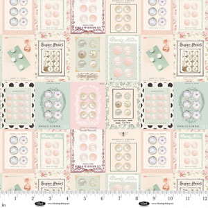 Buttons in Ecru | Parisian Snippets by Blank Quilting | per 10cm