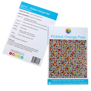 Pickled Orange Peel Quilt Pattern & Templates | Emma Jean Jansen