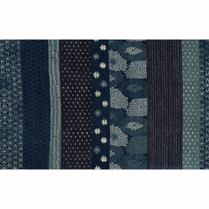 Kizu  Stripe in Navy | Japanese | per 10cm