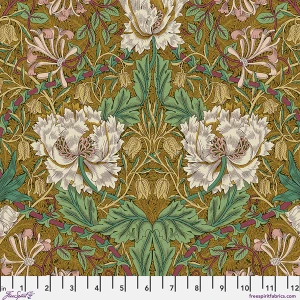 Honey Suckle & Tulip  in Gold | Lodden by Morris & Co | per 10cm
