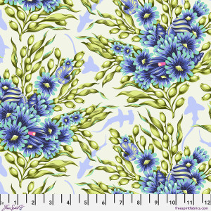 Shadow Sharks in Marine | Floral Reef by Tula Pink | per 10cm