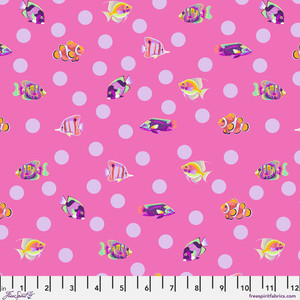 School Crossing in Delphine | Floral Reef by Tula Pink | per 10cm