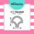 1 & 1/2" Clamshell Stamp | 1/4" seam