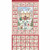 Country Christas Advent Panel in Red | Makower Uk by Andover Fabrics