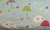 LUCKY LAST PIECE Minky Rainy Day Brollies in Blue | per 65cm