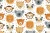 Heads Up Animal Minky in White | per 10cm