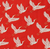 Cranes in Red | Makower Kimono Collection | per 10cm