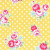 Roses on Yellow | Flower Sugar by Lecien | per 10cm