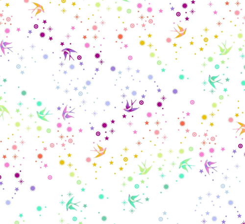 Fairy Dust | White | True Colours | Tula Pink