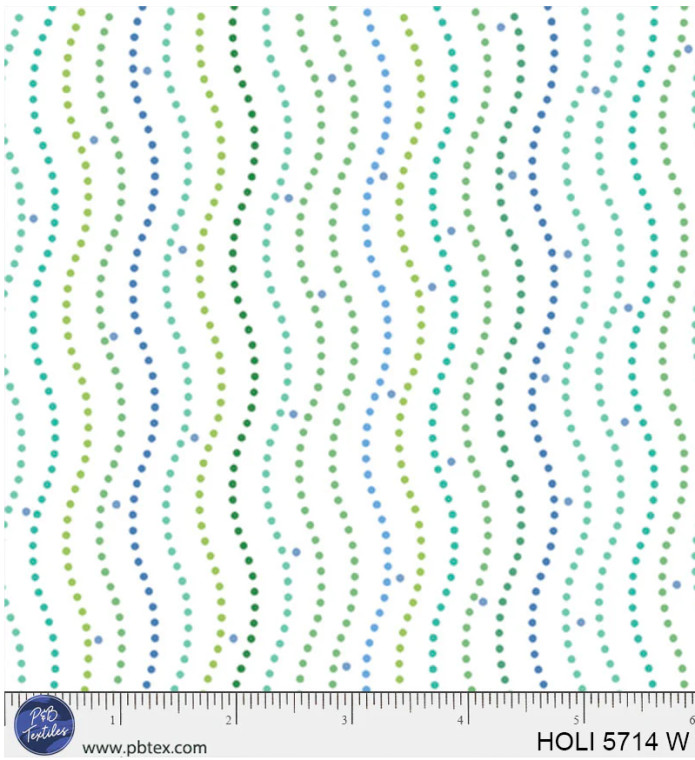 Bubble Stripe in White | Happy Ocean Life by Luciana Torre Art | per 10cm