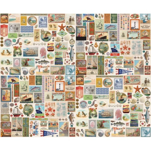 Saltwater Flat Lay in Nautical | Saltwater by Cathe Holden | per 10 cm